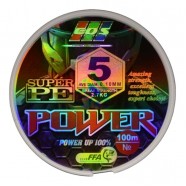 Плетений шнур для риболовлі, EOS Power Super PE, 100м, перетин 0,10мм